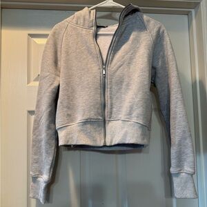 Gray Zip-Up Hoodie